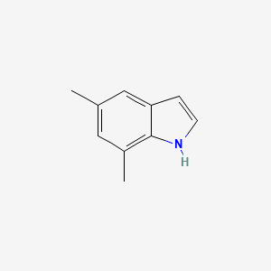 5,7-Dimethylindole structure, CAS 54020-53-0