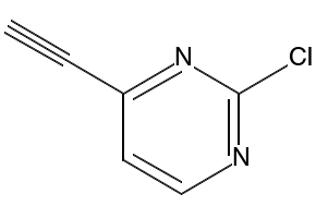 2-Chloro-4-ethynylpyrimidine structure, CAS 37968-69-7