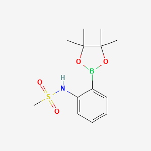 N-(2-(4,4,5,5-Tetramethyl-1,3,2-dioxaborolan-2-yl)phenyl)methanesulfonamide structure, CAS 380430-60-4
