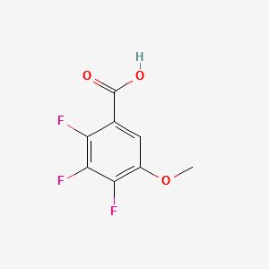 2,3,4-Trifluoro-5-methoxybenzoicacid structure, CAS 38233-47-5