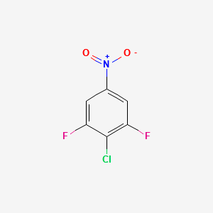 2-Chloro-1,3-difluoro-5-nitro-benzene structure, CAS 3828-41-9