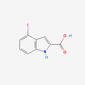 4-Iodo-1H-indole-2-carboxylicacid structure, CAS 383133-26-4