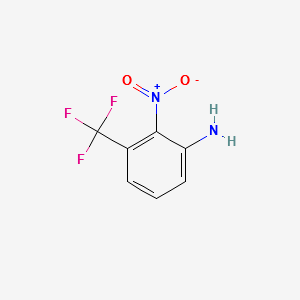 2-Nitro-3-(trifluoromethyl)benzenamine structure, CAS 386-71-0