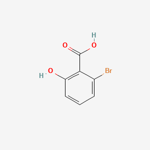2-Bromo-6-hydroxybenzoicacid structure, CAS 38876-70-9