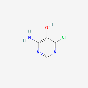 4-Amino-6-chloro-5-pyrimidinol structure, CAS 38953-42-3