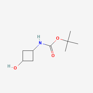 Tert-butyl3-hydroxycyclobutylcarbamate structure, CAS 389890-43-1