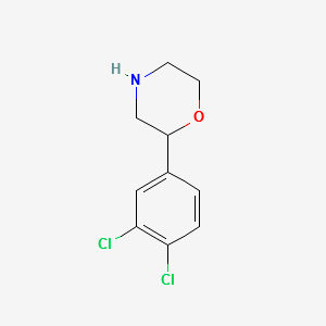 2-(3,4-Dichloro-phenyl)-morpholinehydrochloride structure, CAS 390408-07-8