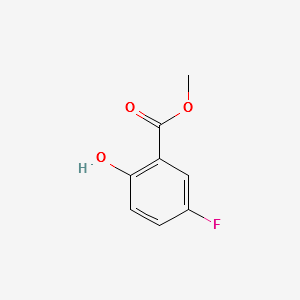 Methyl5-fluoro-2-hydroxybenzoate structure, CAS 391-92-4