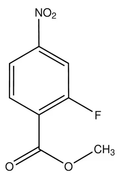 Methyl-2-fluoro-4-nitrobenzoate structure, CAS 392-09-6