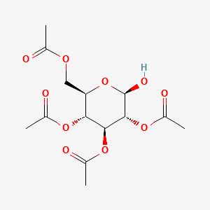 2,3,4,6-Tetra-O-acetyl-beta-D-glucose structure, CAS 3947-62-4
