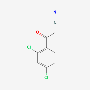 2,4-Dichlorobenzoylacetonitrile structure, CAS 39528-61-5