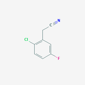 2-Chloro-5-fluorophenylacetonitrile structure, CAS 395675-23-7