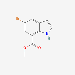 5-Bromoindole-7-carboxylicacidmethylester structure, CAS 860624-89-1