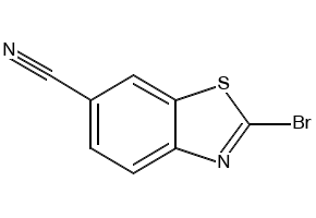 2-Bromobenzo[d]thiazole-6-carbonitrile structure, CAS 864265-77-0