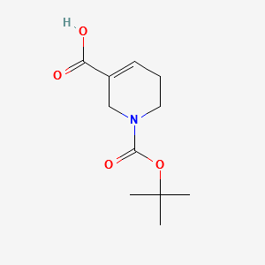 1-Boc-1,2,5,6-tetrahydropyridine-3-carboxylicacid structure, CAS 86447-11-2
