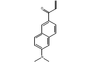 1-(6-(Dimethylamino)naphthalen-2-yl)prop-2-en-1-one structure, CAS 86636-92-2