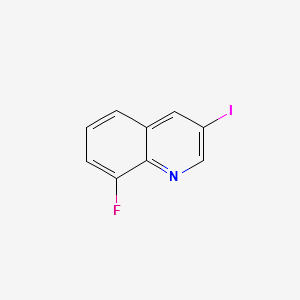 8-Fluoro-3-iodoquinoline structure, CAS 866782-59-4