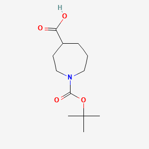 1-Boc-Azepane-4-carboxylicacid structure, CAS 868284-36-0