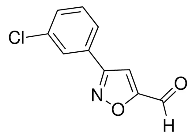 3-(3-Chloro-phenyl)-isoxazole-5-carbaldehyde structure, CAS 869496-60-6