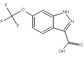 6-Trifluoromethoxy-3-indazolecarboxylicacid structure, CAS 869782-97-8
