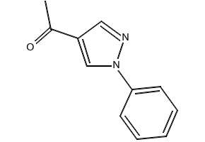 1-(1-Phenyl-1h-pyrazole-4-yl)ethanone structure, CAS 3968-40-9
