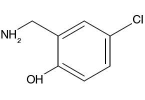 2-(Aminomethyl)-4-chlorophenol structure, CAS 3970-05-6
