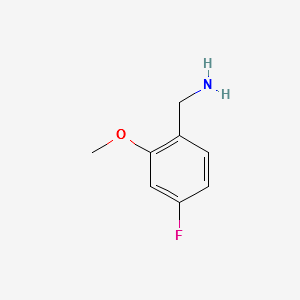 4-Fluoro-2-methoxybenzylamine structure, CAS 870563-60-3