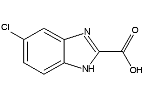6-Chloro-1H-benzo[d]imidazole-2-carboxylicacid structure, CAS 39811-14-8