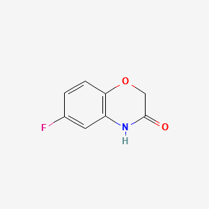 6-Fluoro-2H-benzo[b][1,4]oxazin-3(4H)-one structure, CAS 398-63-0