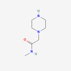 N-Methyl-2-piperazin-1-ylacetamide structure, CAS 39890-41-0