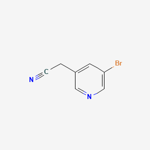 (5-Bromopyridin-3-yl)acetonitrile structure, CAS 39891-08-2