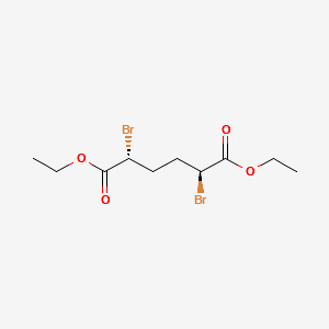 (2R,5S)-Rel-2,5-dibromo-1,6-diethylester structure, CAS 54221-37-3