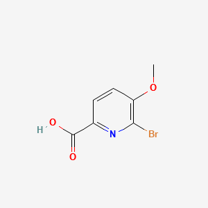 6-Bromo-5-methoxypicolinicacid structure, CAS 54232-43-8