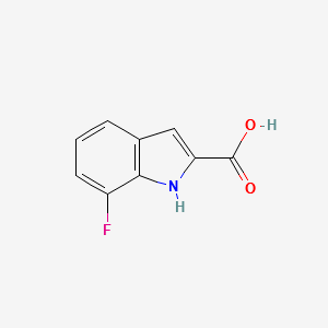 7-Fluoro-1H-indole-2-carboxylicacid structure, CAS 399-67-7