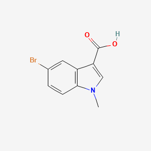 5-Bromo-1-methyl-1H-indole-3-carboxylicacid structure, CAS 400071-95-6