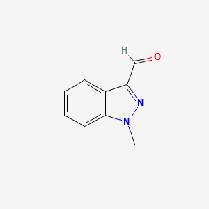 1-Methyl-1H-indazole-3-carbaldehyde structure, CAS 4002-83-9