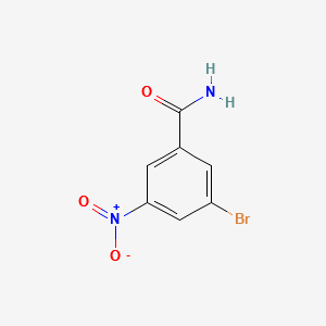 3-Bromo-5-nitrobenzamide structure, CAS 54321-80-1