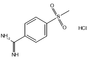 4-Methanesulfonyl-benzamidinehydrochloride structure, CAS 5434-06-0
