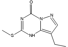 8-Bromo-4-chloro-2-(methylthio)pyrazolo[1,5-a][1,3,5]triazine structure, CAS 54346-33-7