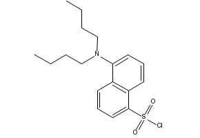 5-Dibutylamino-naphthalene-1-sulfonylchloride structure, CAS 43040-76-2