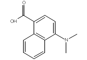 4-(Dimethylamino)-1-naphthoicacid structure, CAS 78062-03-0