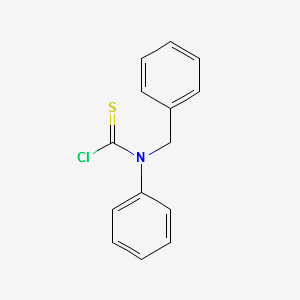 N-Benzyl-N-phenyl-thiocarbamoylchloride structure, CAS 24053-61-0