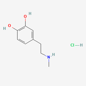 N-methyldopaminehydrochloride structure, CAS 62-32-8
