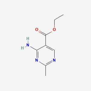 Ethyl4-amino-2-Methylpyrimidine-5-carboxylate structure, CAS 5472-46-8