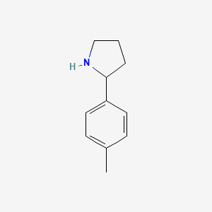 2-(4-Methylphenyl)pyrrolidine structure, CAS 62506-76-7
