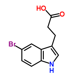 5-Bromo-Indol-3-propionicacid structure, CAS 54904-23-3